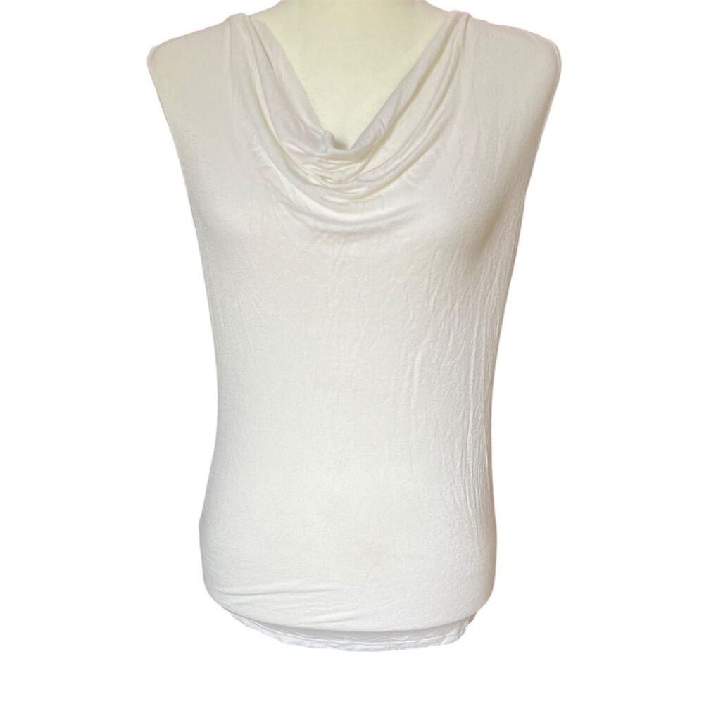 Philosophy Republic XS White Cowl Neck Sleeveless Lace Tank Top​​